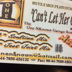 Cant Let Her Go - Boyz 2 Men / Garage Mixes