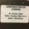 Funky Sh*t / Chuckles - Corporation Of London *TEST PRESSING*