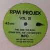 RPM Projex - Volume 1