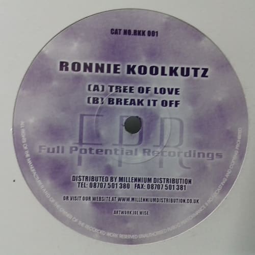 Tree Of Love Break It Off Ronnie Koolkutz Dnr Vinyl