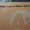 Your Love Is What I Need - Class A