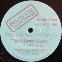 Nothing Stays - Underground Attorney