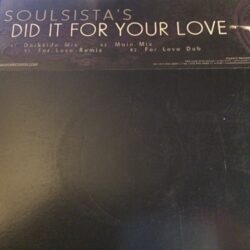 Did It For Your Love - Soul Sista's